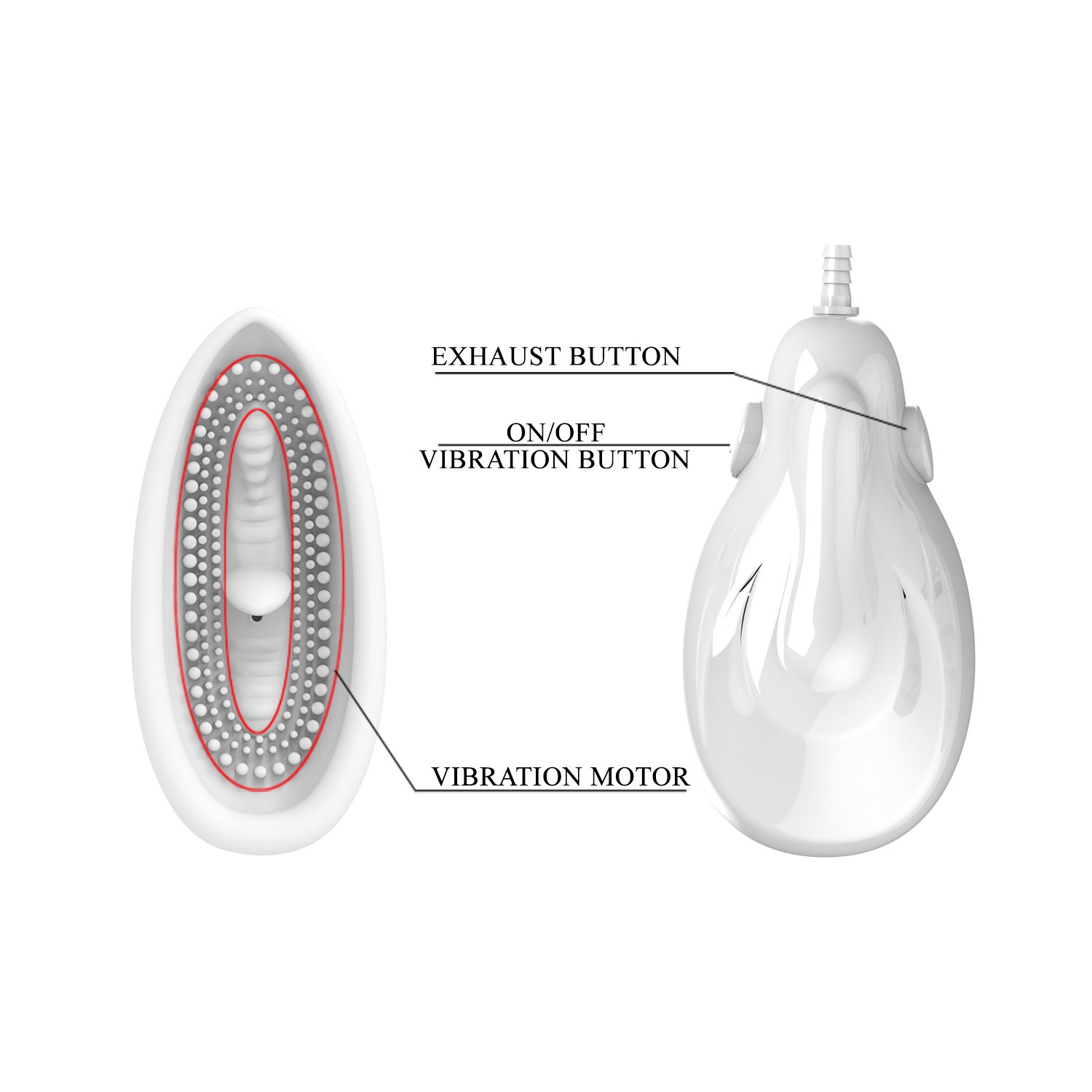 Suction vibrating massgaer - Imagen 3
