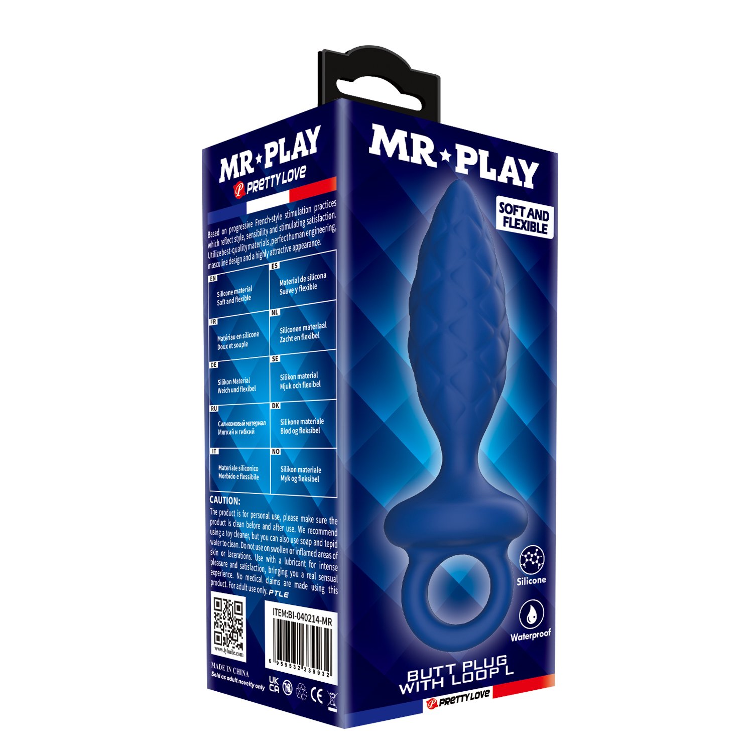 Butt plug with loop L
