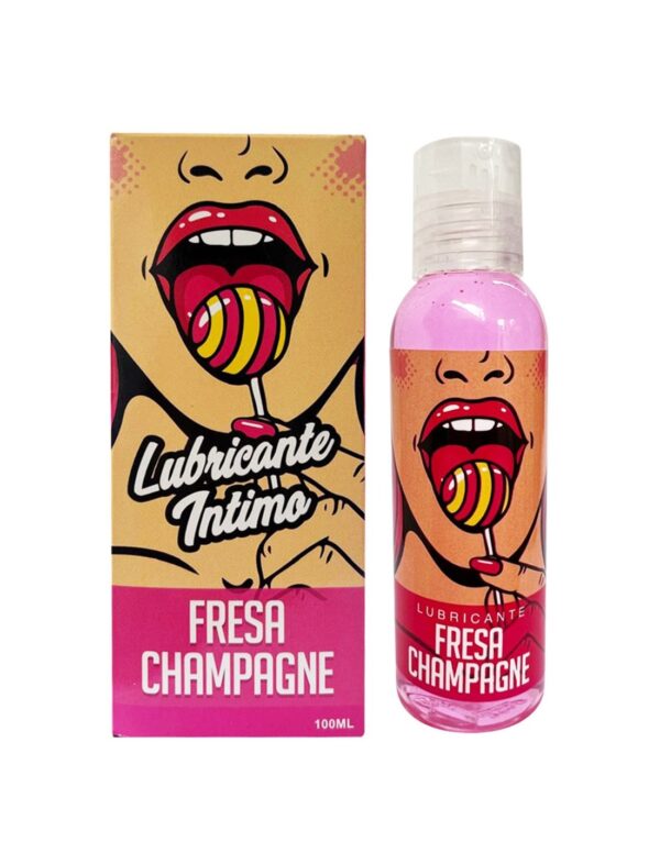 HOT LUBE Lubricante Comestible Fresa Champagne 100ml