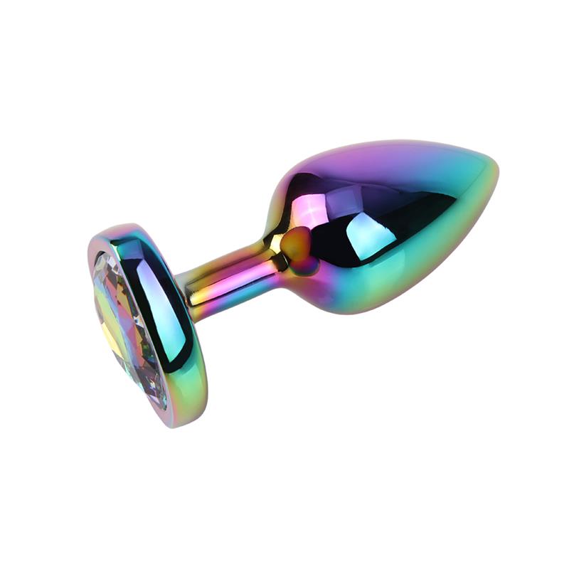 Plug Anal Rainbow Heart Gem Talla S - Imagen 5