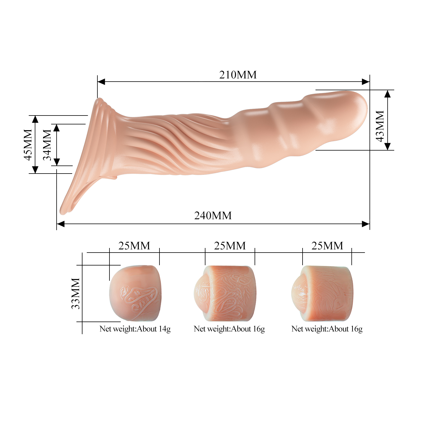 Pretty Love 3.0 Adjustable Penis Sleeve Extender - Imagen 7