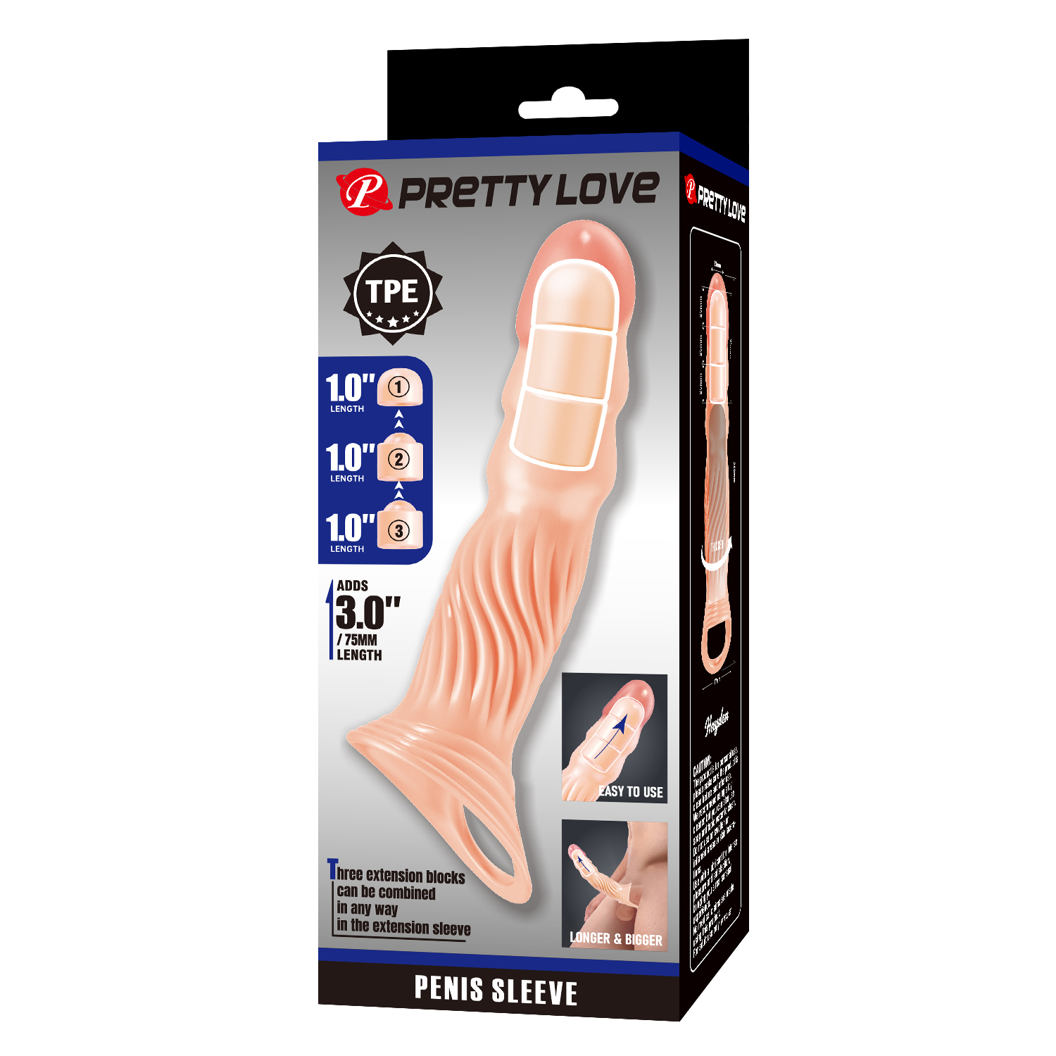 Pretty Love 3.0 Adjustable Penis Sleeve Extender
